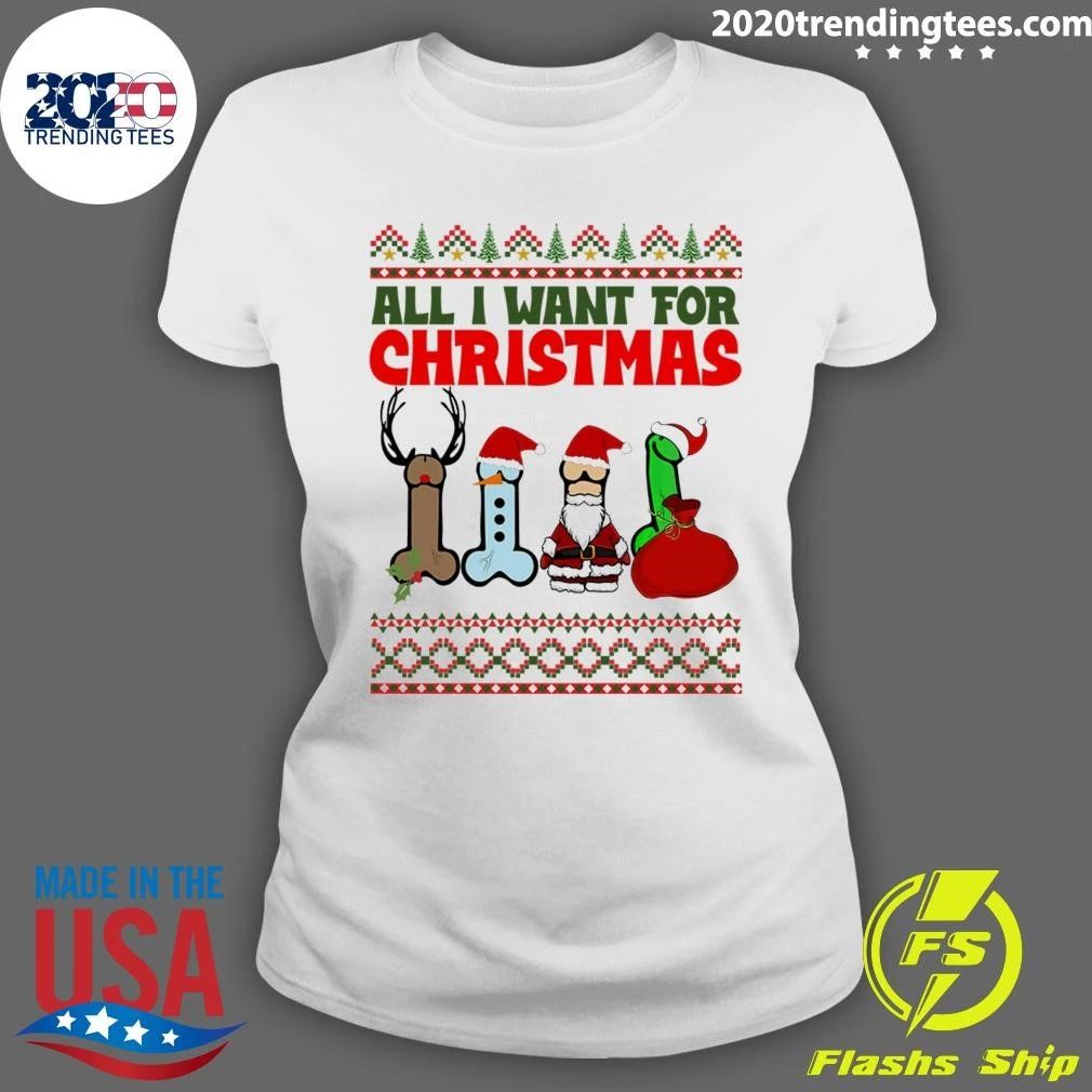 All I Want For Christmas Funny Adults Joke Kids Shirt
