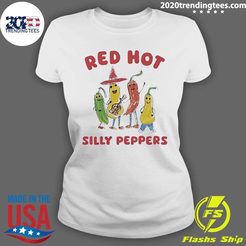 Red Hot Silly Peppers funny vegetable Shirt