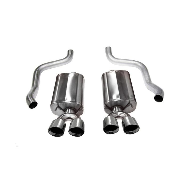 Corsa 2005-2007 Chevrolet Corvette C6 6.0L V8 Black Sport Axle-Back Exhaust