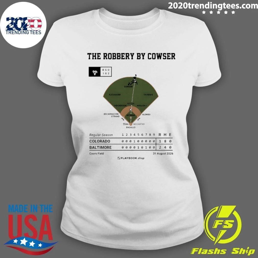 Colton Cowser The Robbery by Cowser Baltimore baseball shirt
