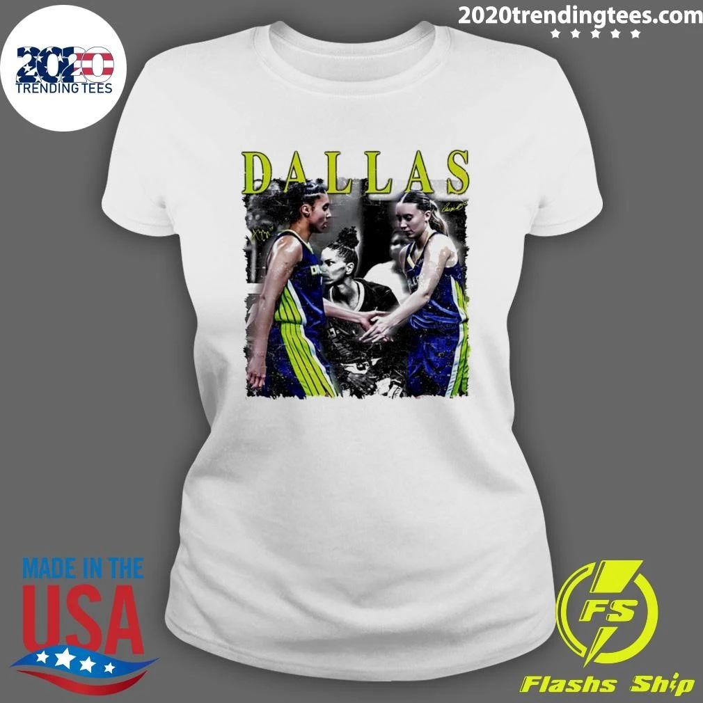 Azzi Fudd And Paige Bueckers Dallas Wings Basketball Wnba 2026 Signatures Shirt