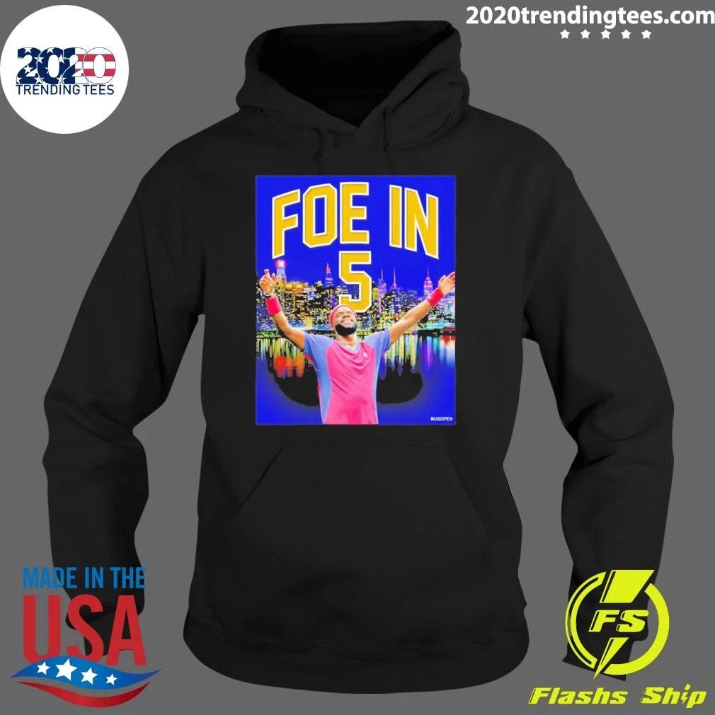Frances Tiafoe Us Open Tennis Foe In 5 Shirt
