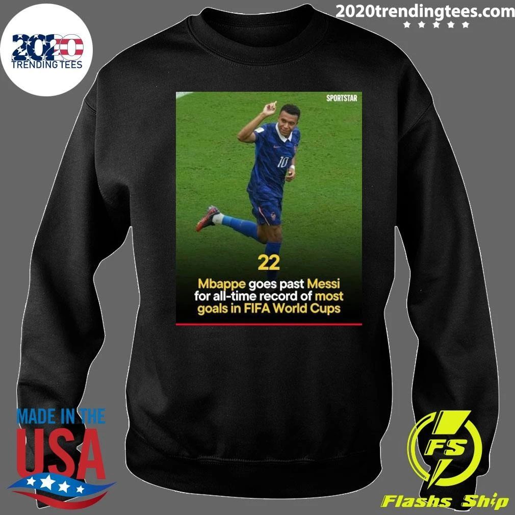 Mbappé Breaks Messi’s World Cup Goals Record Shirt