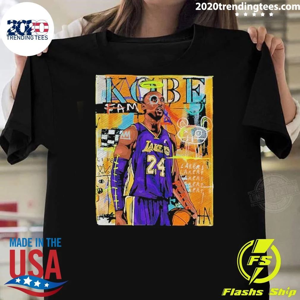Kobe Bryant Los Angeles Lakers Star Portrait Art Shirt