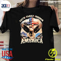 Faith Family Freedom America Eagle Christ Shirt