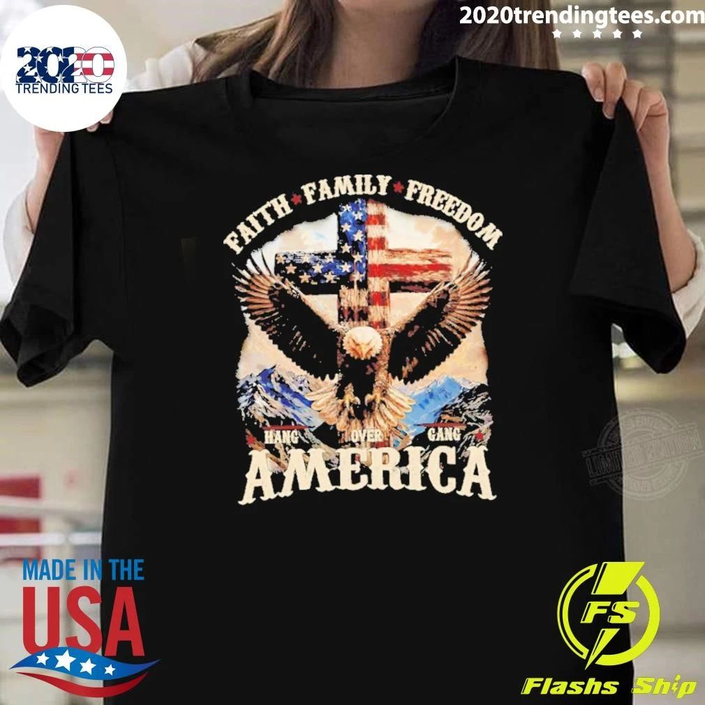 Faith Family Freedom America Eagle Christ Shirt