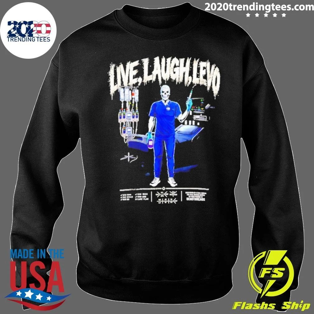 Live Laugh Love Skeleton Nurse Nursing Shirt