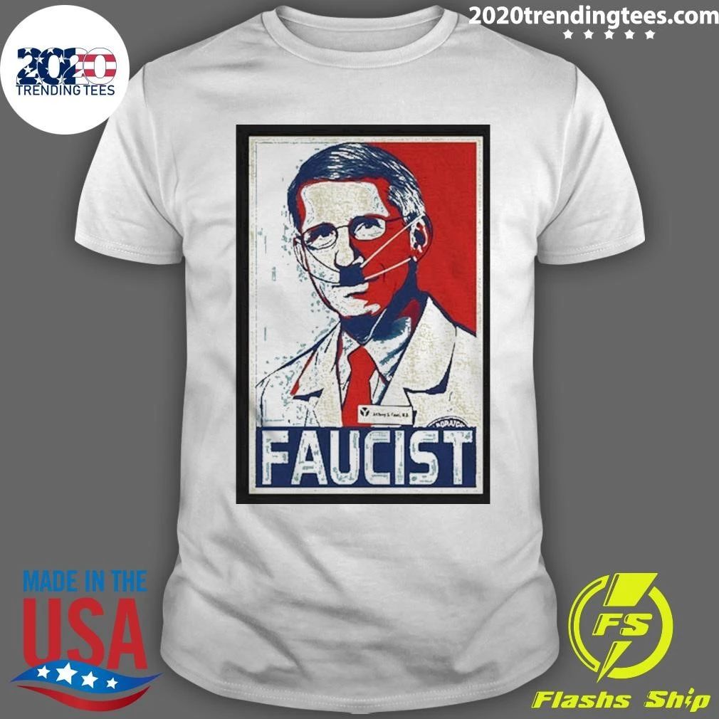 Dr Fauci X Hitler Faucist Fire Hope Style Shirt