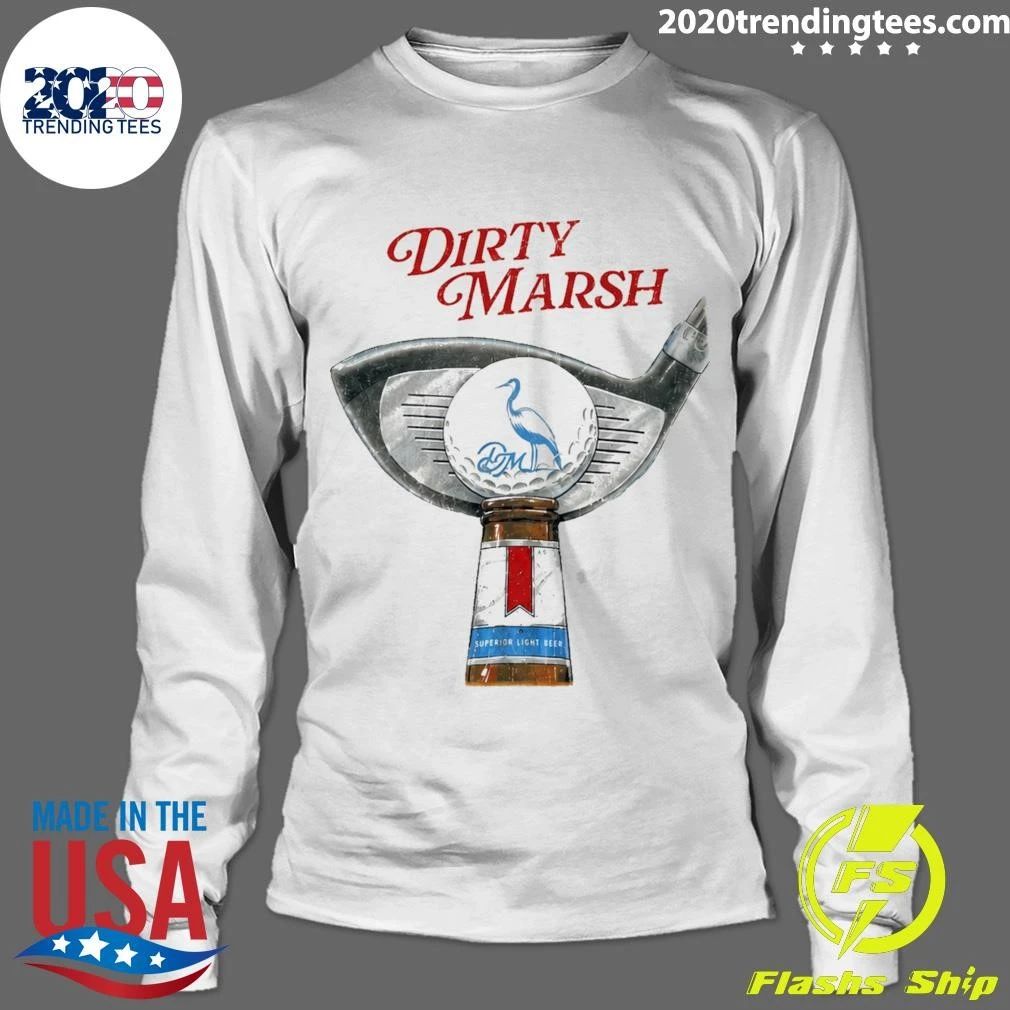 Dirty Marsh Superior Light Beer Golf Shirt