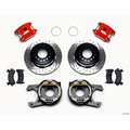 Wilwood D154 P/S P-B Kit Drilled-Red Chevy 12 Bolt 2.75in Off w/ C-Clips