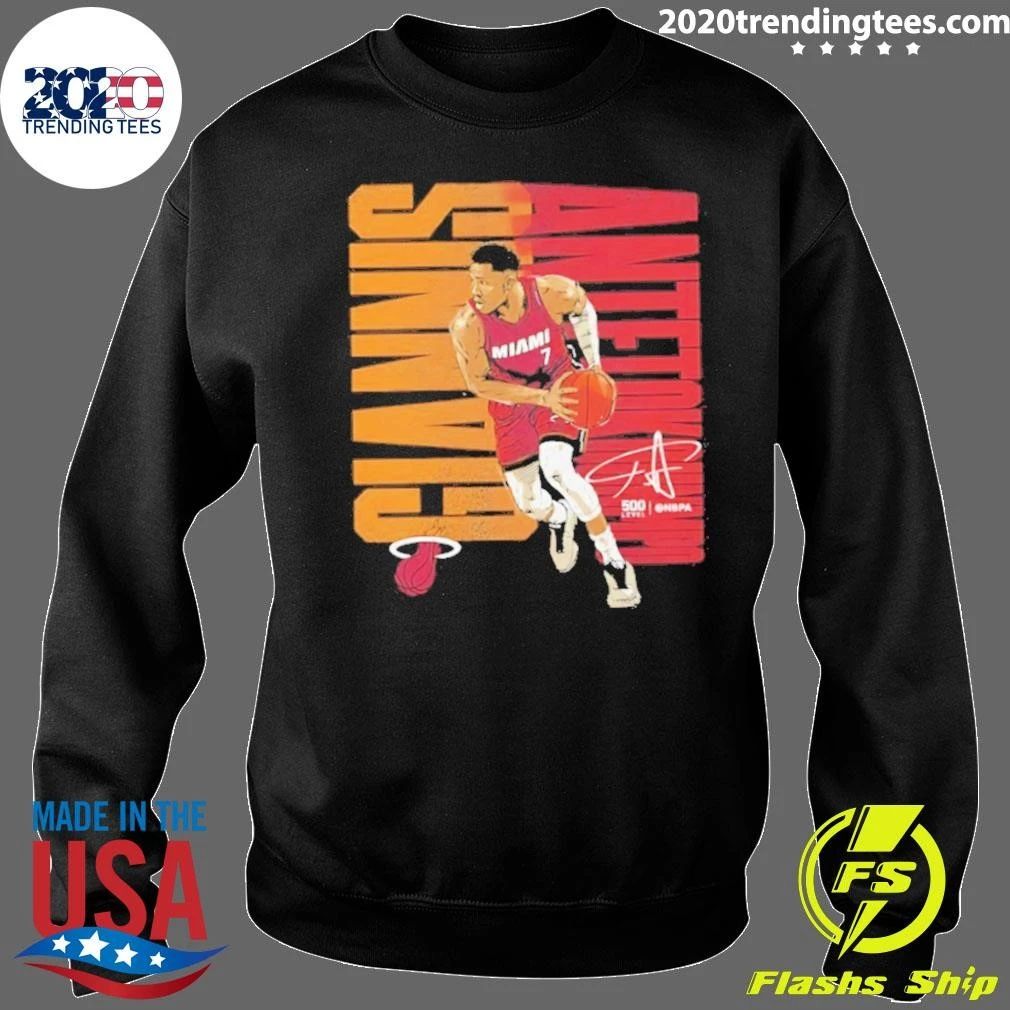 Giannis Antetokounmpo Miami Heat Nba Basketball Signature Shirt