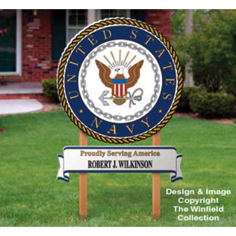 Navy Yard Sign Woodcrafting Pattern