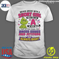 Grinch L Never Argue With A Short Girl Who Has An A In Her Name Shirt