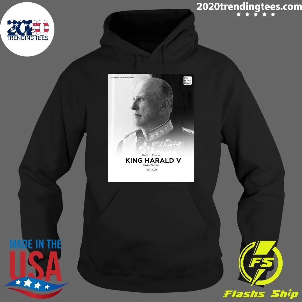 Rest In Peace King Harald V King Of Norway 1937-2026 Shirt