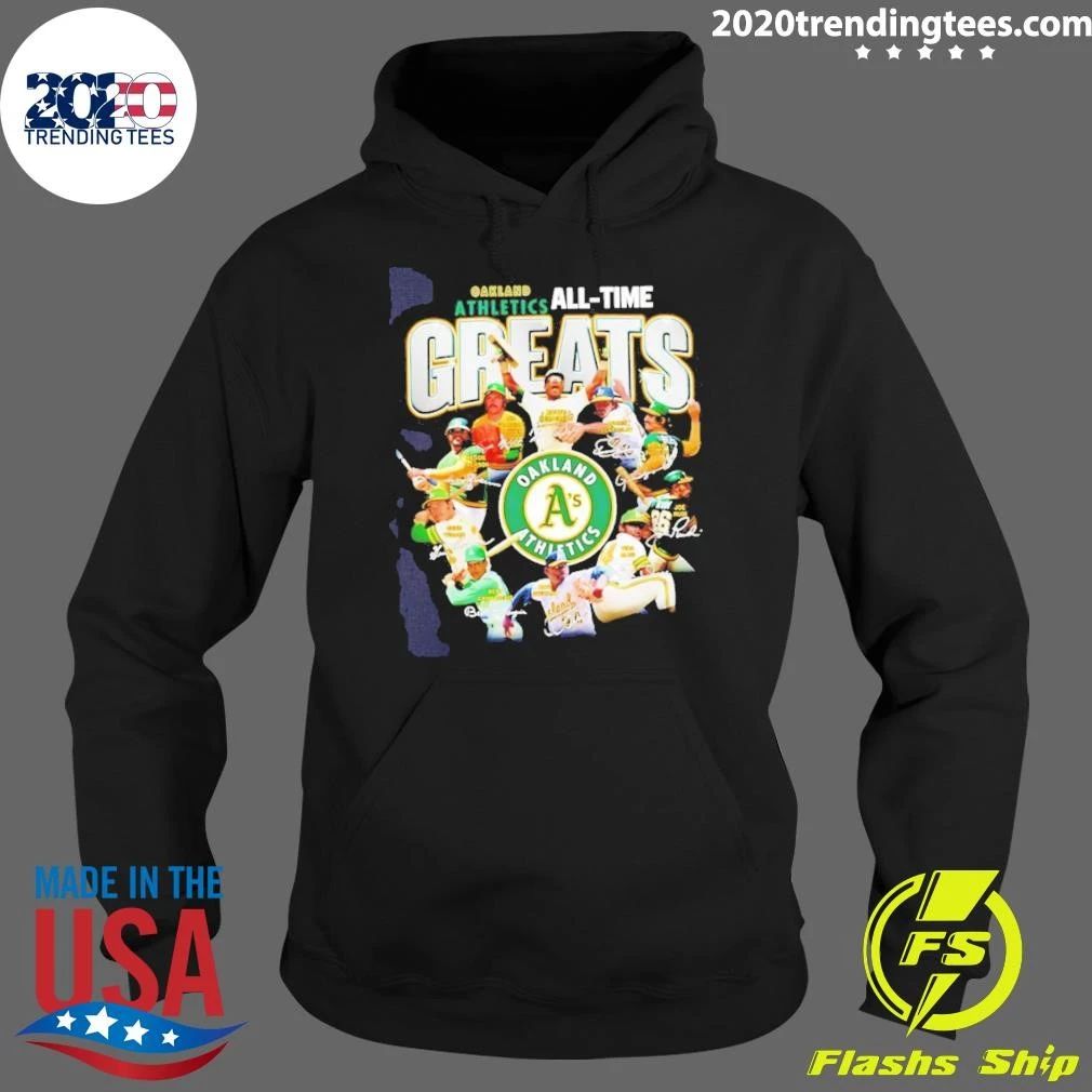 Oakland Athletics Baseball All-Time Greats MLB Signatures Shirt