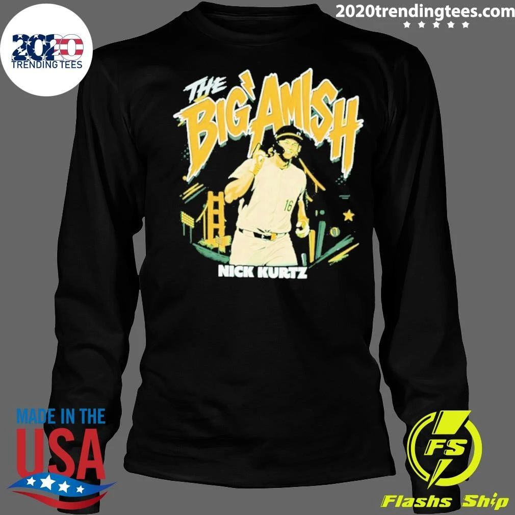 Nick Kurtz Athletics Baseball The Big Amish Shirt