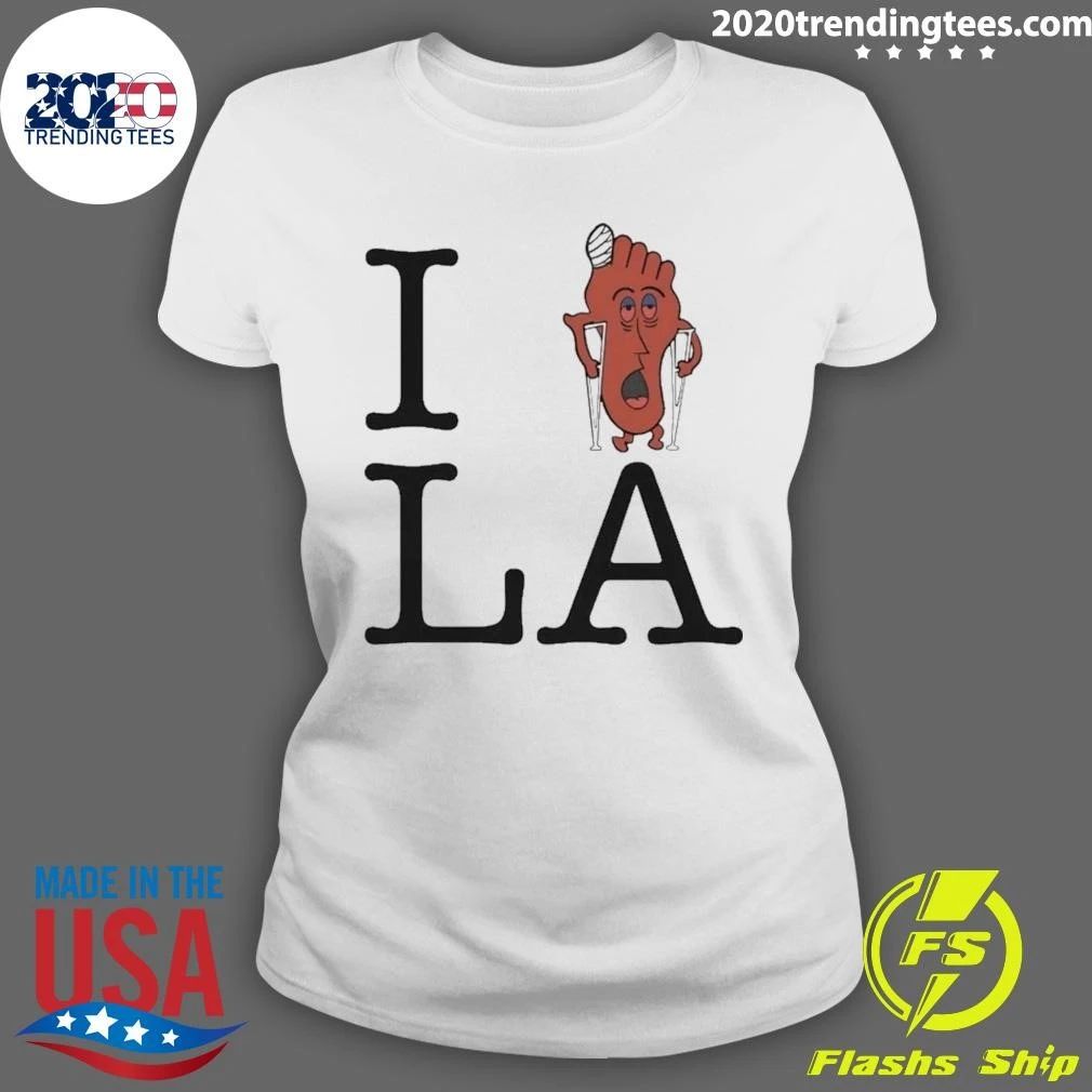 I love LA Silver Lake Sand Foot Parody Shirt