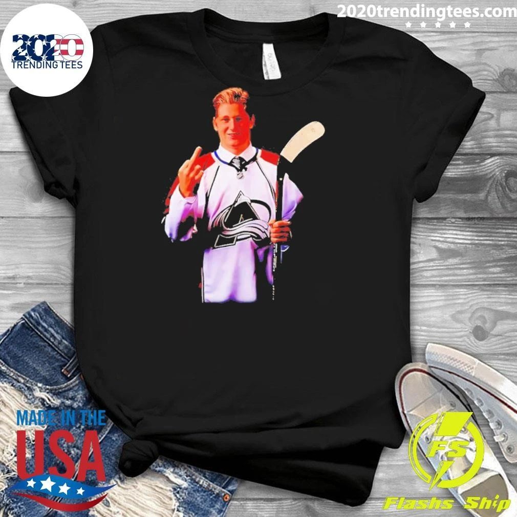 Nathan Mackinnon Colorado Avalanche Hockey Middle Finger 2026 Shirt