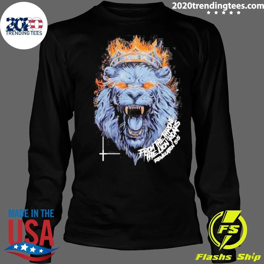 From The Throne The Lion Roars Revelation 5 5 Shirt