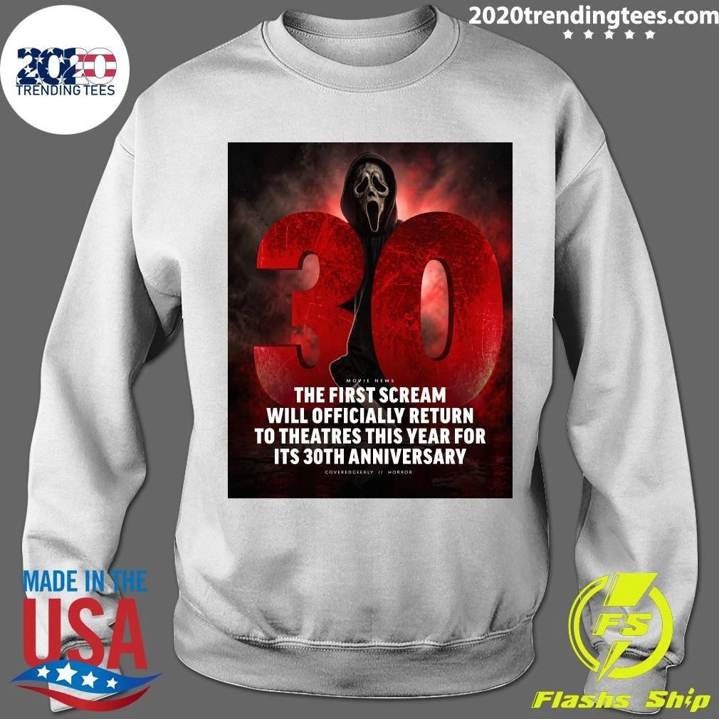 The First Scream Will Officially Return To Theatres This Year For Its 30th Anniversary Shirt