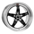 Weld S71 18×10.5 / 5×4.75 BP / 5.7in. BS Black Wheel (Low Pad) – Non-Beadlock