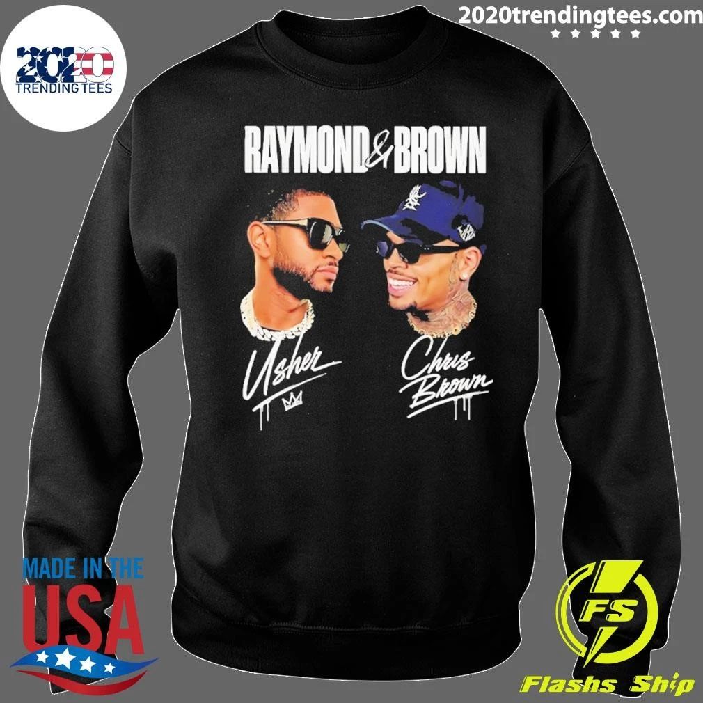 Chris Brown Usher Raymond And Brown Concert Signatures Shirt