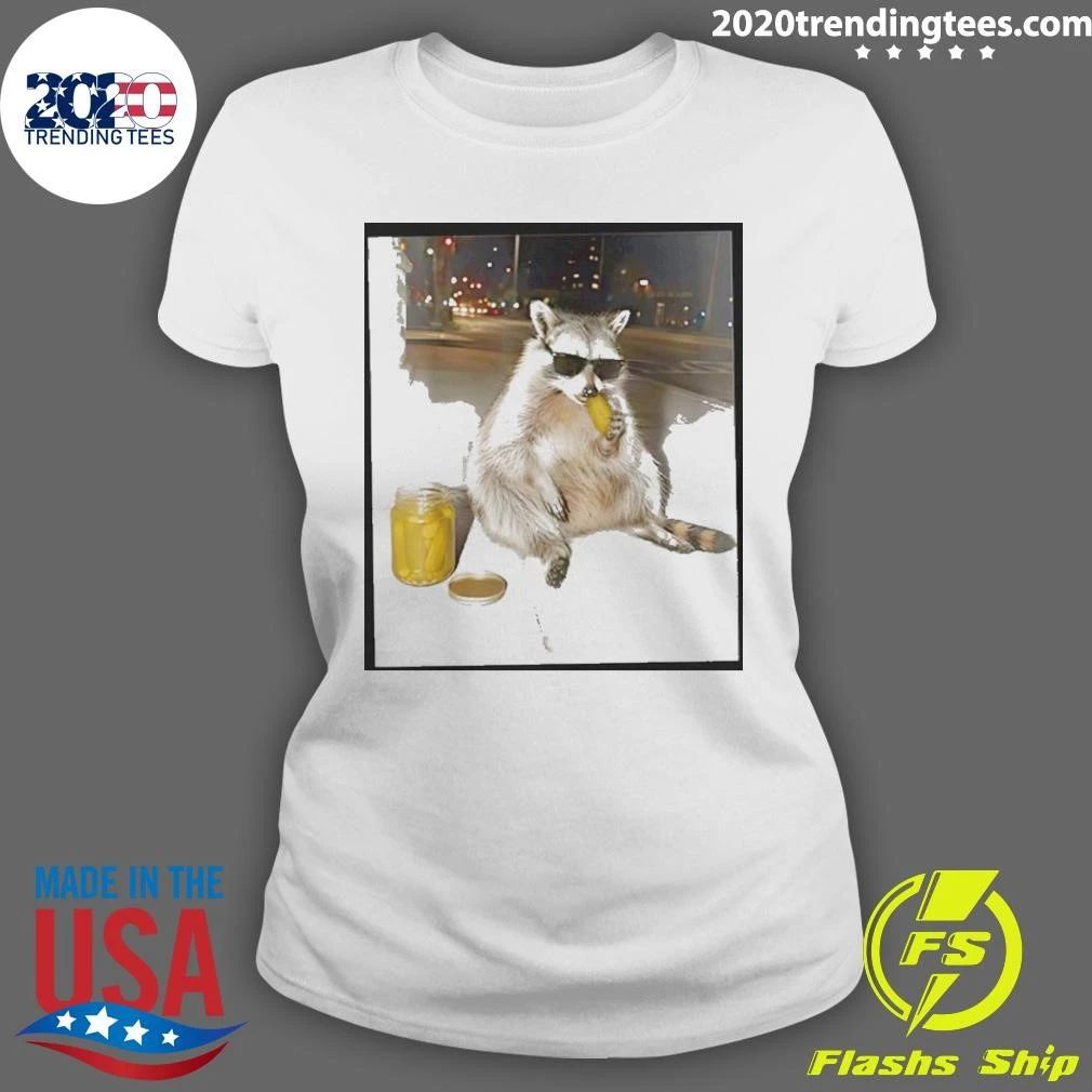 Raccoon Eating Pickles Shirt