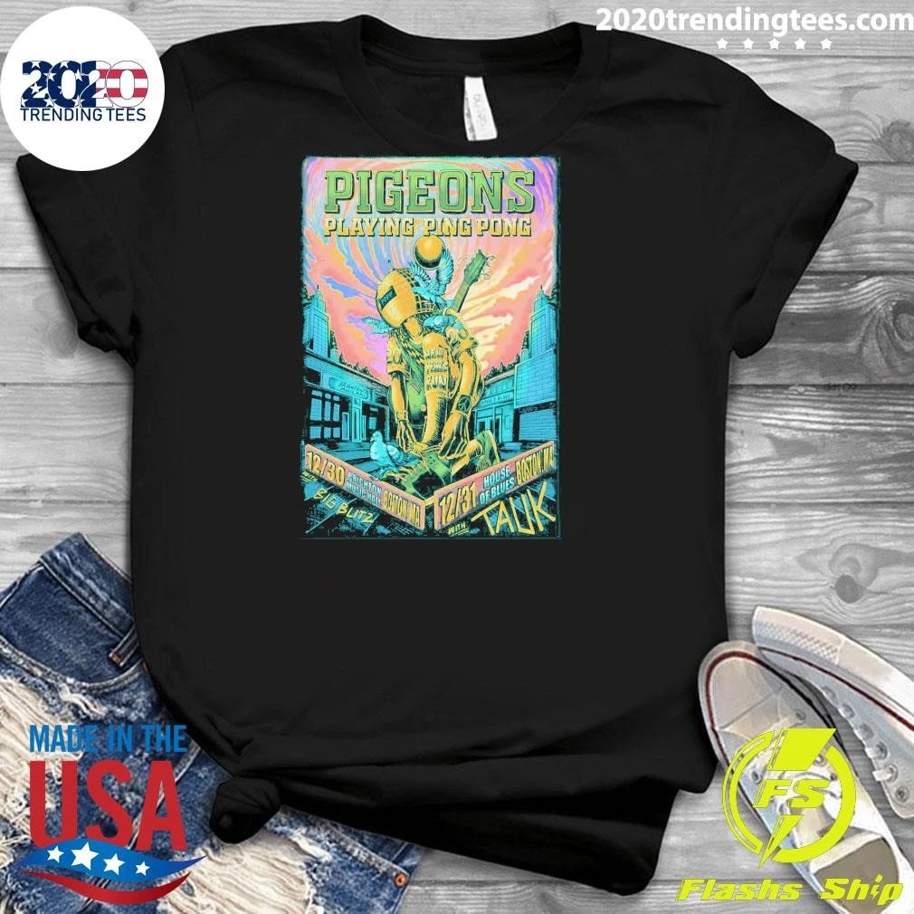 Pigeons Playing Ping Pong December 30-31 2026 In Boston MA NYE Shirt