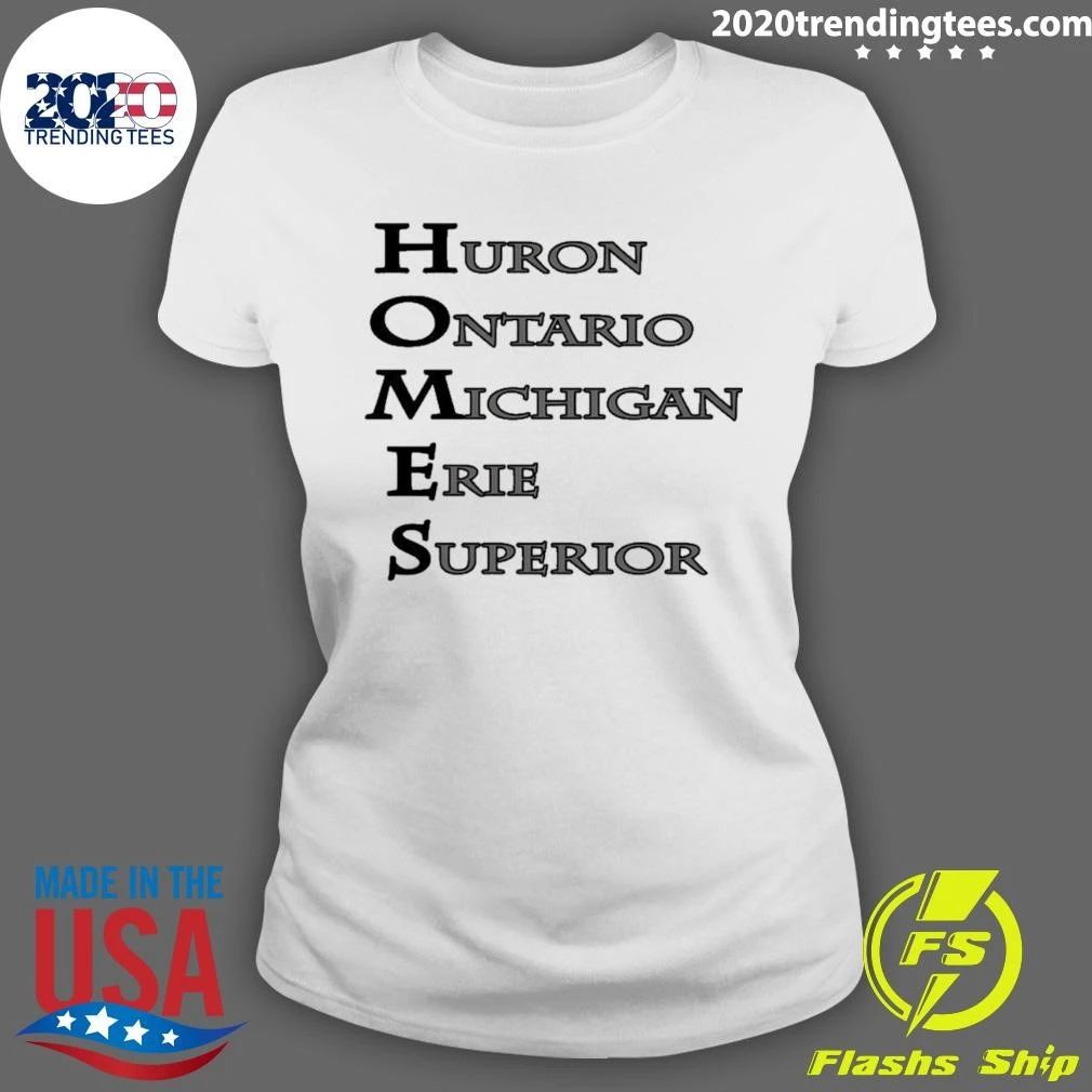 Homes Huron Ontario Michigan Erie Superior Shirt