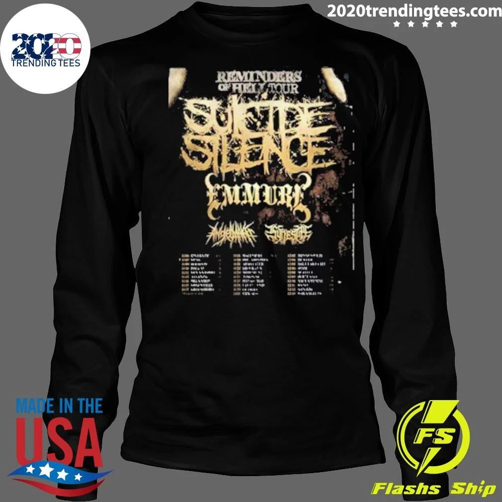 Suicide Silence & Emmure Reminders Of Hell Tour December 2026 Shirt