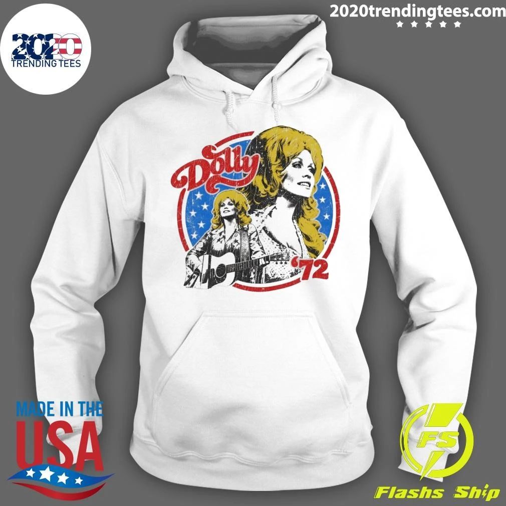 Dolly 72 Ringer Tee Vintage 70s Country Music Retro Shirt