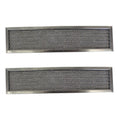 GE G-8541 Compatible Replacement Aluminum Filters by Filter Everything – 3-1/2 X 14-1/2 X 3/8 (2-Pack)