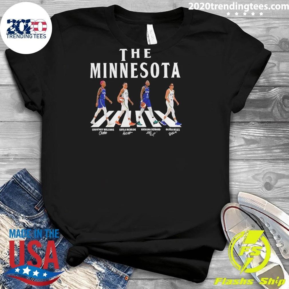 Napheesa Collier Courtney Williams Kayla Mcbride Olivia Miles The Minnesota Abbey Road Signatures Shirt