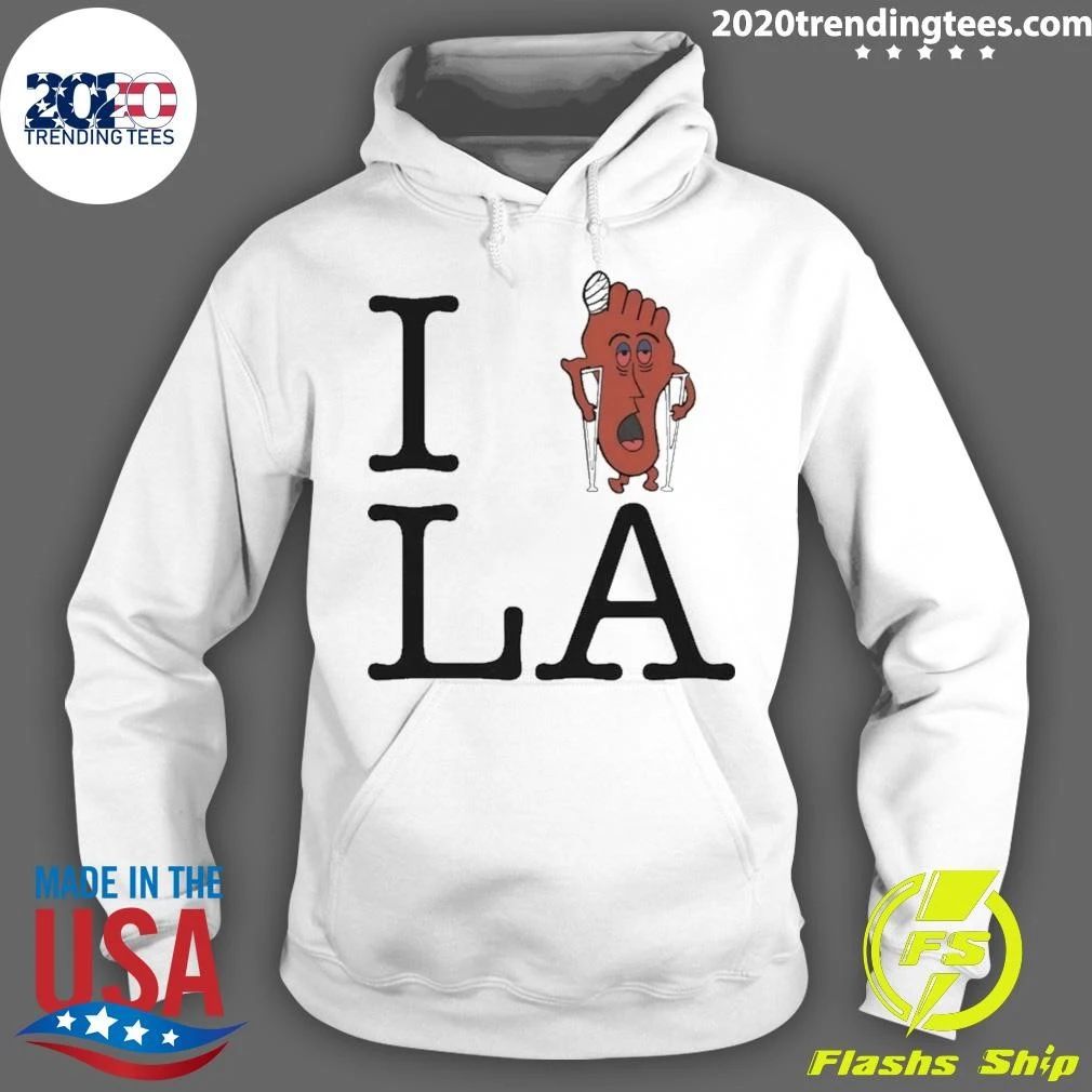 I love LA Silver Lake Sand Foot Parody Shirt