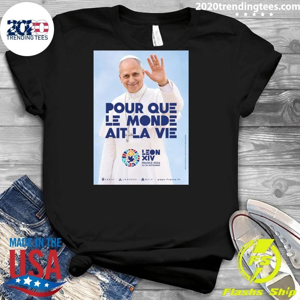 Pope Leo XIV’s apostolic journey to France from September 25 to 28, 2026 Shirt