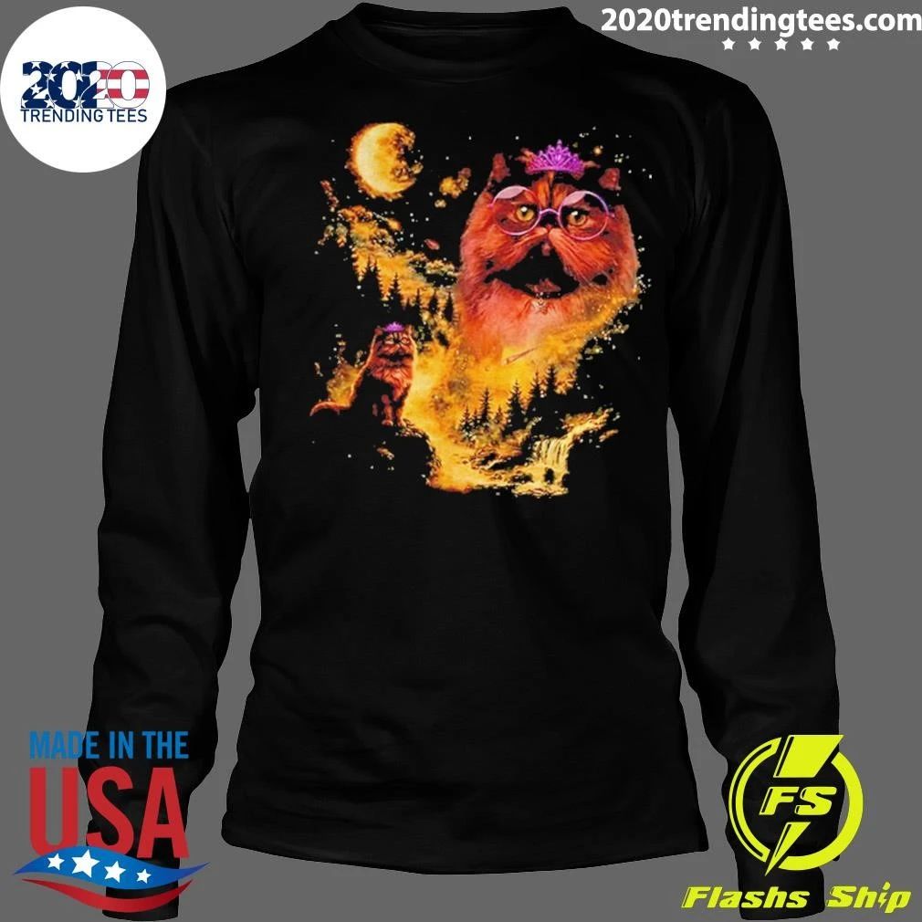 Princess Donut Approved Graphic Geeky Cat Lover Moon Graphic Shirt