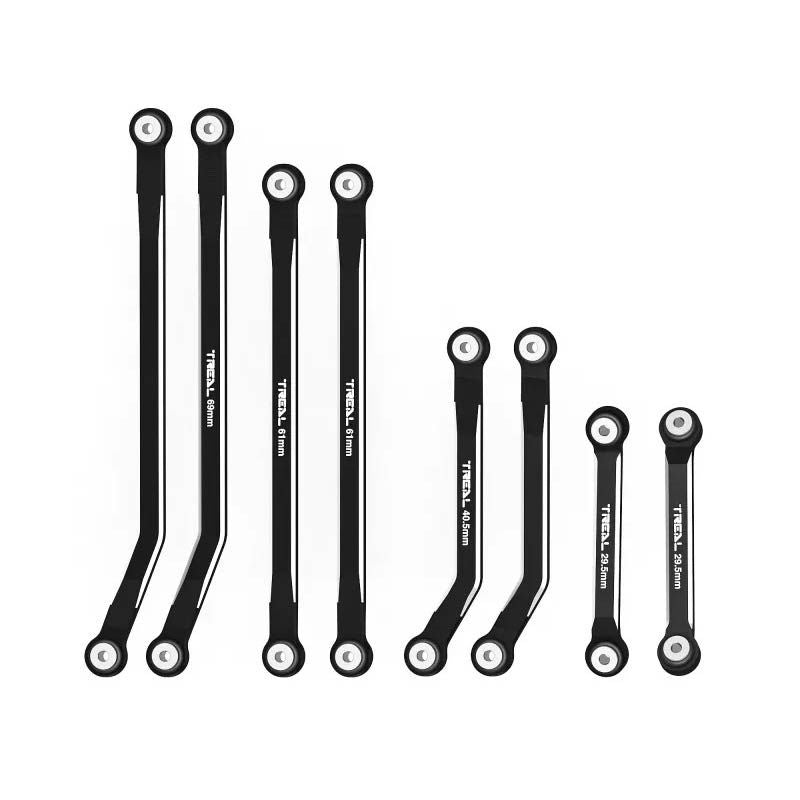 Treal High Clearance 4-Links Design Alu 7075 For Axial SCX24 Deadbolt Betty (Black)