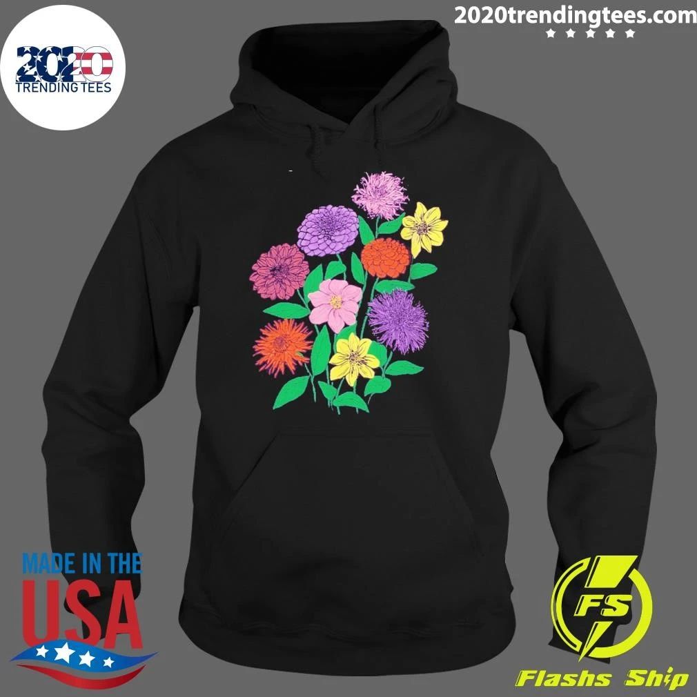 Jane Colby Floral Flower Artwork Vintage Shirt