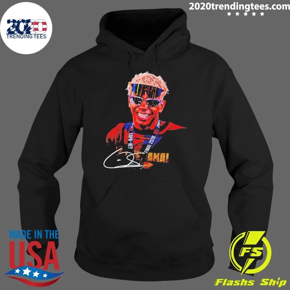 Lamine Yamal Smiling Spain Soccer World Cup 2026 Signature Shirt