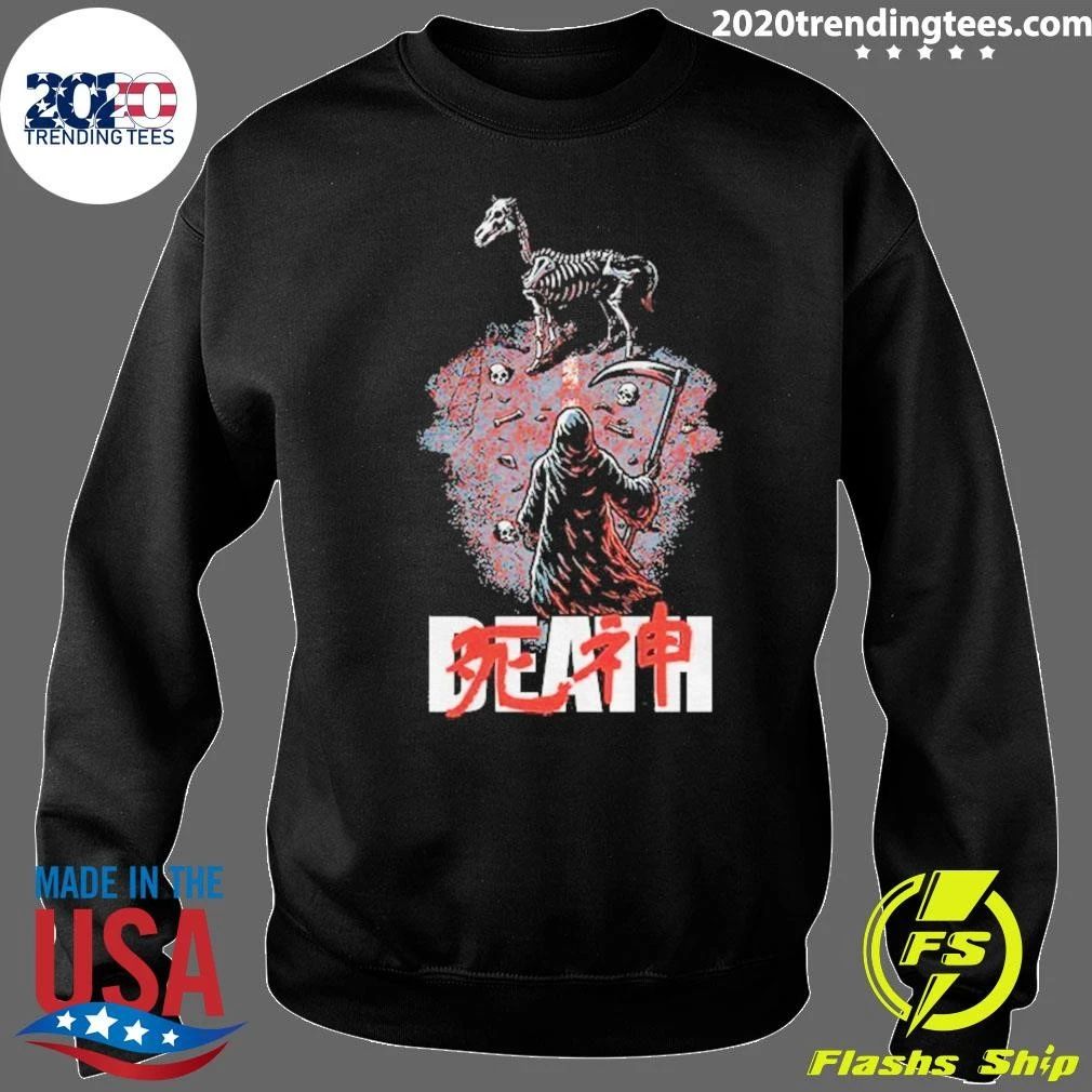 Skeleton Grim Reaper Anime – Dark Death Rider Akira Inspired Artwork Shirt