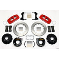 Wilwood AERO4 Rear P-Brake Kit 14.00in Red Chevy 12 Bolt-Spec 3.15in Brng