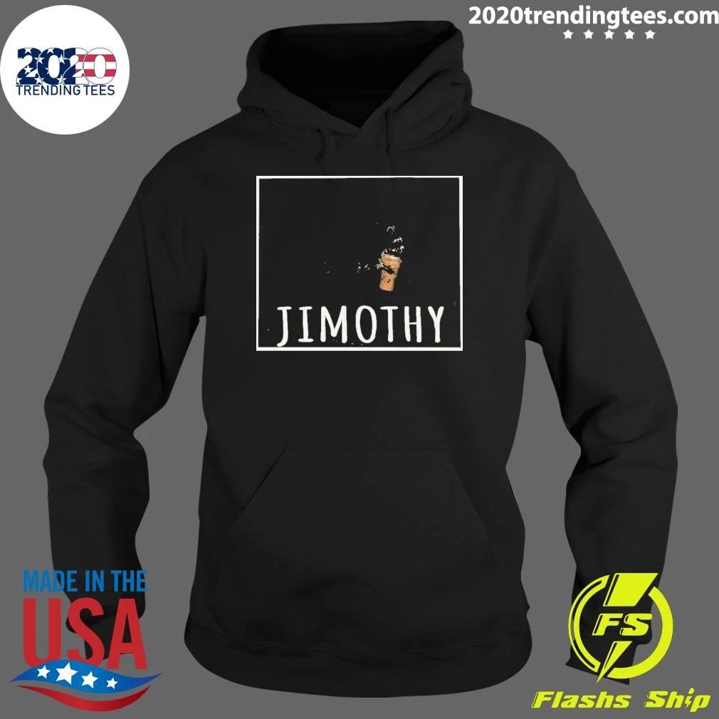 Jimothy Raccoon Drinking Iced Coffee Animal Lover Meme Shirt