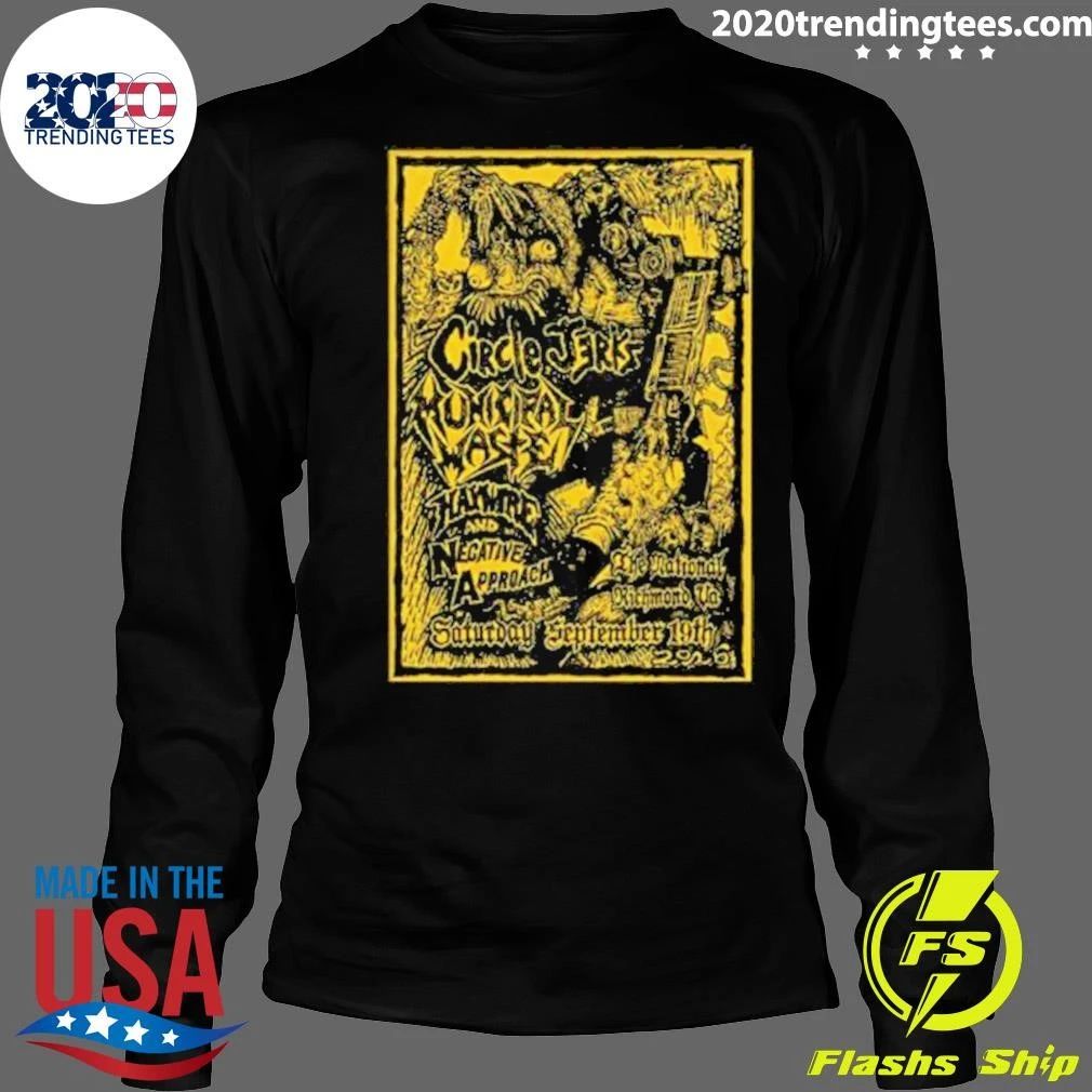 Circle Jerks Poster Show In Richmond VA On September 19 2026 Shirt
