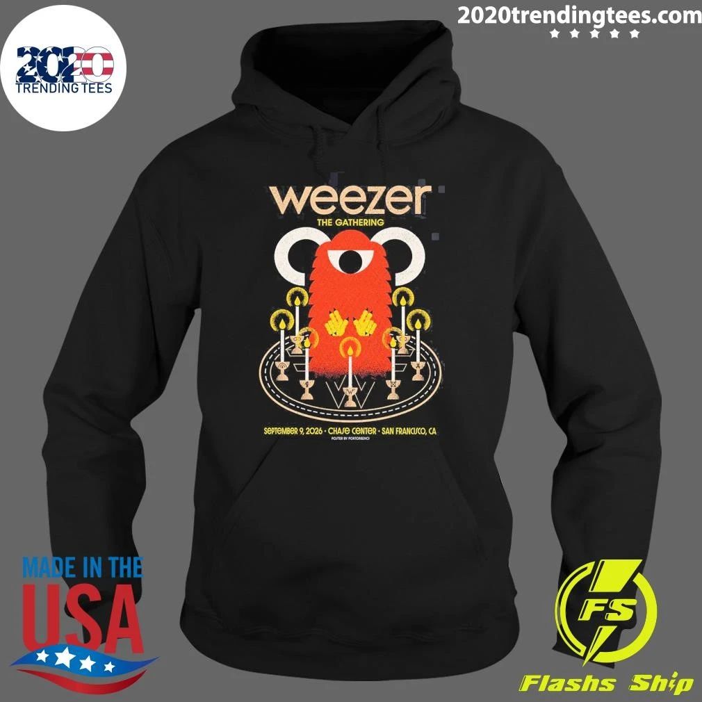 Weezer San Francisco CA At Chase Center On September 9 2026 Shirt