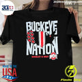 Charcoal Buckeye Nation Scarlet and Gray Signature Shirt