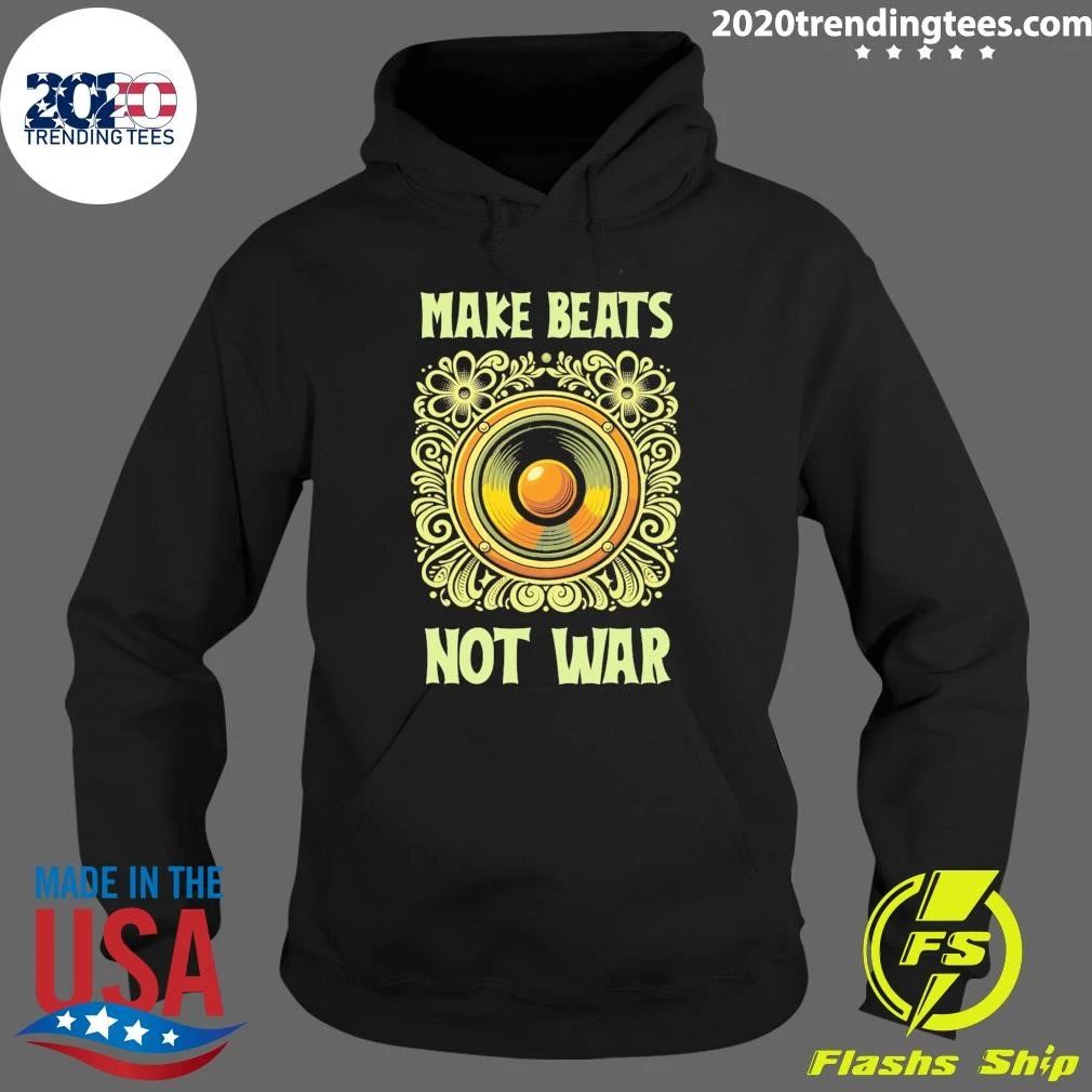 Make Beats Not War Boho Hippy Tee Shirt