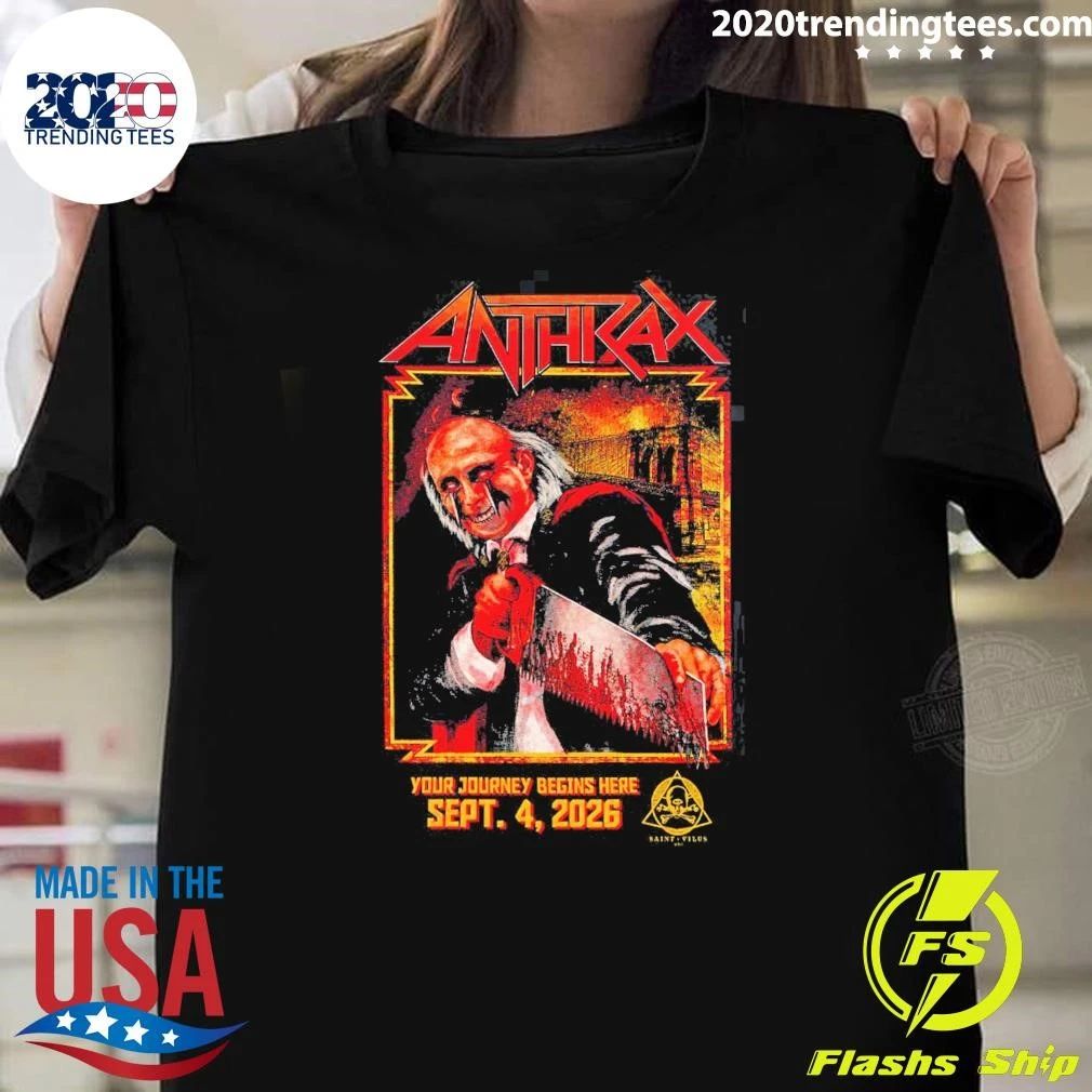 Anthrax New York City 2026 Event Tee Live At Saint Vitus On September 4 2026 Shirt