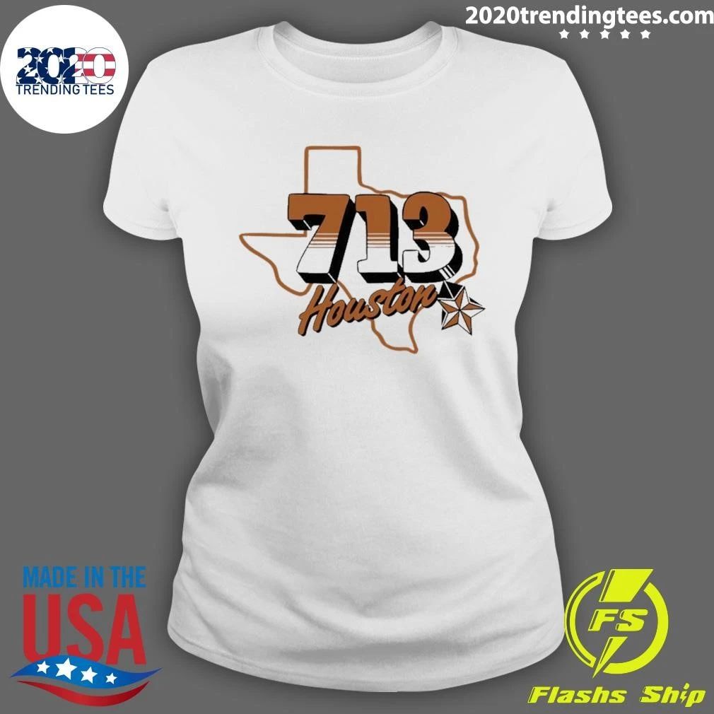 Houston 713 Texas Map shirt