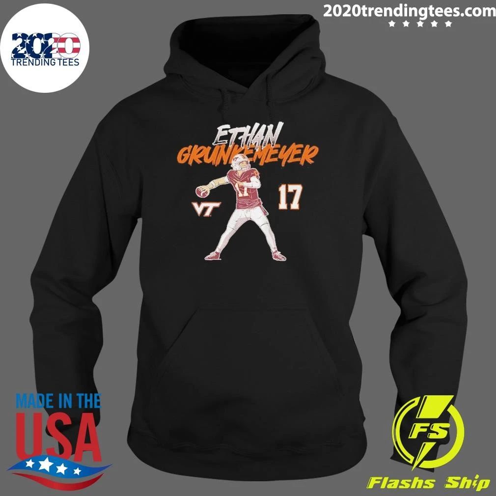 Tech Football Ethan Grunkemeyer Name Number Pose Shirt