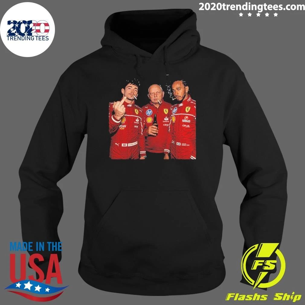 Lewis Hamilton Charles Leclerc Vintage Scuderia F1 Bootleg Graphic Shirt